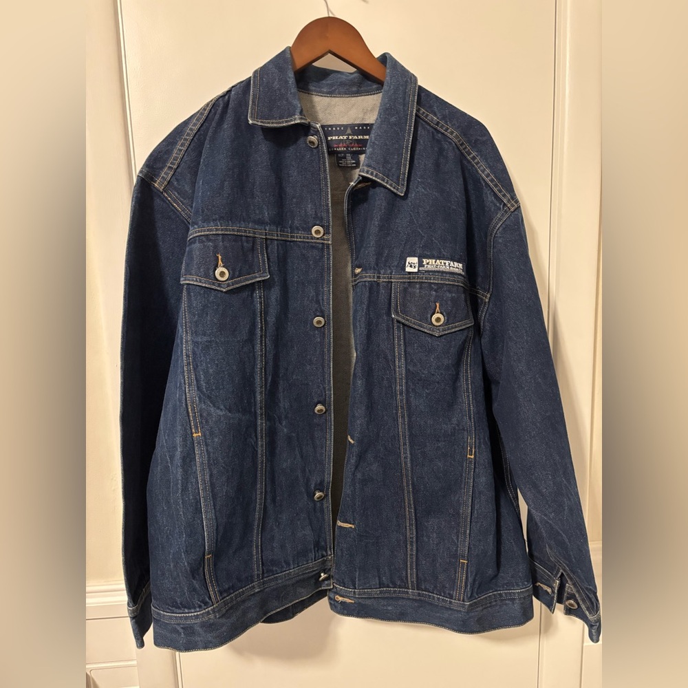 Phat Farm navy denim jacket Size XXL